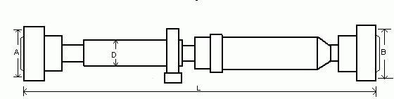 Arbre de transmission, entraînement essieux GKN ref. 28119